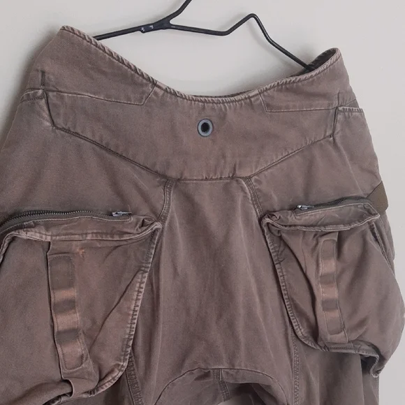 HAMCUS Brown Cargo Pants with Straight-Leg Cut - Picture 13 of 15